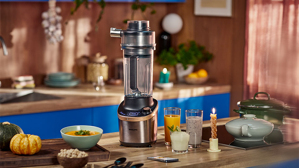 Instrukcja korzystania z trybu sokowir&oacute;wki blendera Philips Flip&Juice w celu przygotowywania sok&oacute;w.