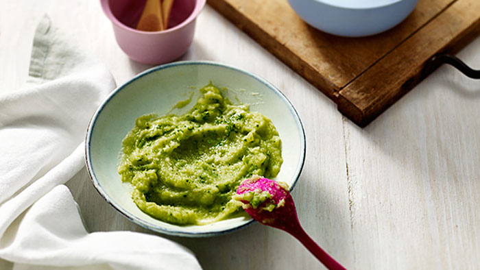 Delikatne puree ziemniaczano-brokułowe