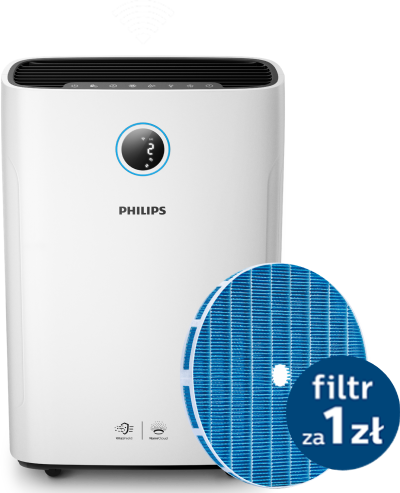 Combi 2w1: Oczyszczacz i Nawilżacz powietrza AC3829/10