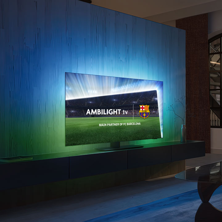 Mecze FC Barcelona z telewizorami Ambilight